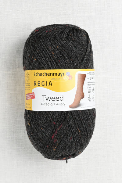 Regia 4-Ply Tweed 98 Anthracite