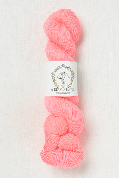 La Bien Aimee Merino Super Sock Fluoro Morganite