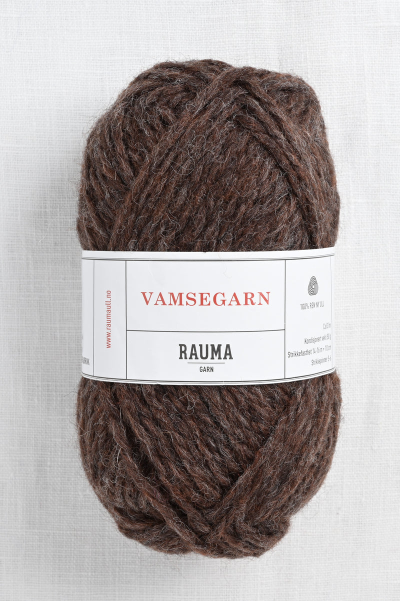 Rauma Vamsegarn 64 Dark Brown Heather