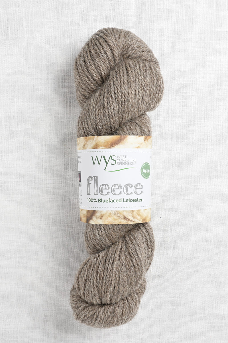 WYS Fleece Bluefaced Leicester Aran 002 Light Brown