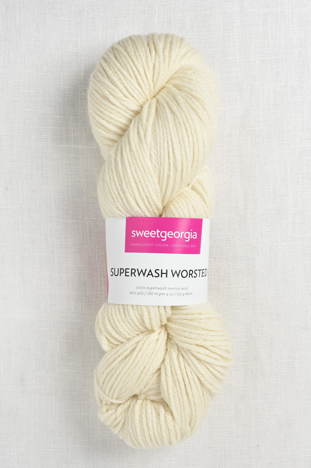 Sweet Georgia Superwash Worsted Natural (Undyed)