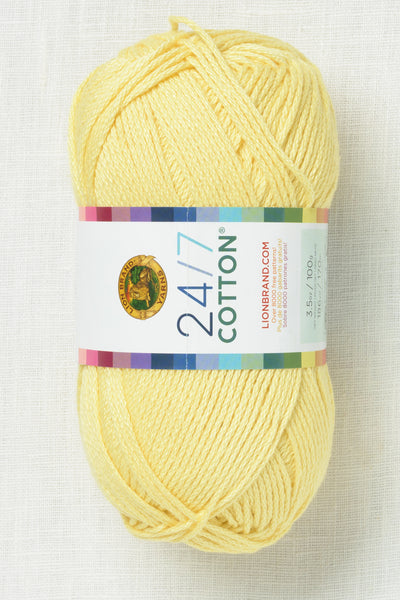 Lion Brand 24/7 Cotton 157D Lemon