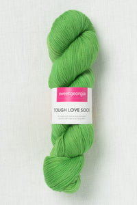 Sweet Georgia Tough Love Sock Cilantro