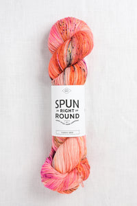 Spun Right Round Tough Sock Coral Pop