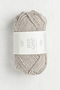 Sandnes Garn Peer Gynt 2650 Gray Beige Heather