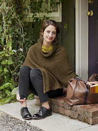 Easy Folded Poncho by Churchmouse Yarns and Teas