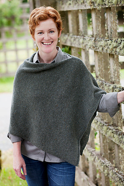 Easy Folded Poncho by Churchmouse Yarns and Teas