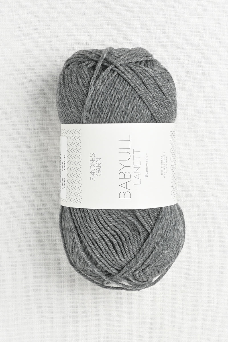 Sandnes Garn Babyull Lanett 1053 Dark Gray Heather