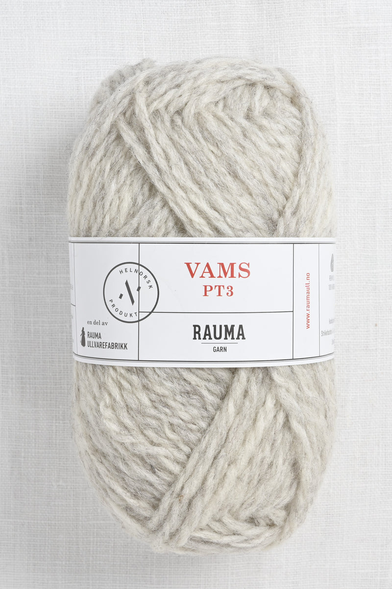 Rauma Vamsegarn 3 Light Gray Heather