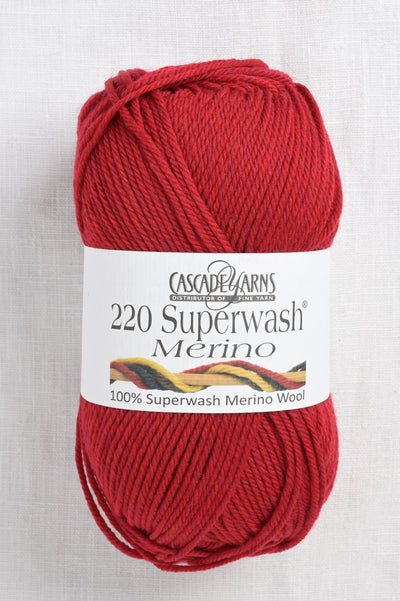 Cascade 220 Superwash Merino 85 Christmas Red Heather