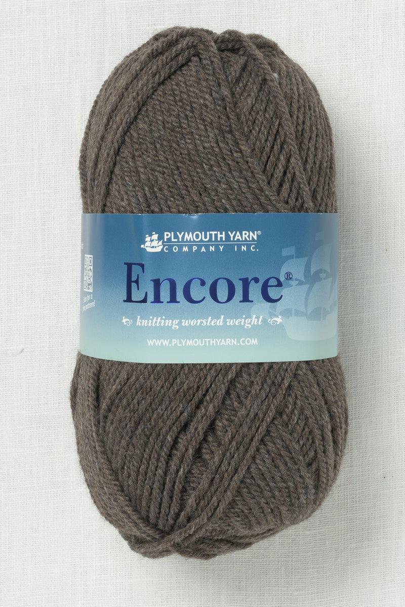 Plymouth Encore Worsted 1235 Pecan Pie Heather