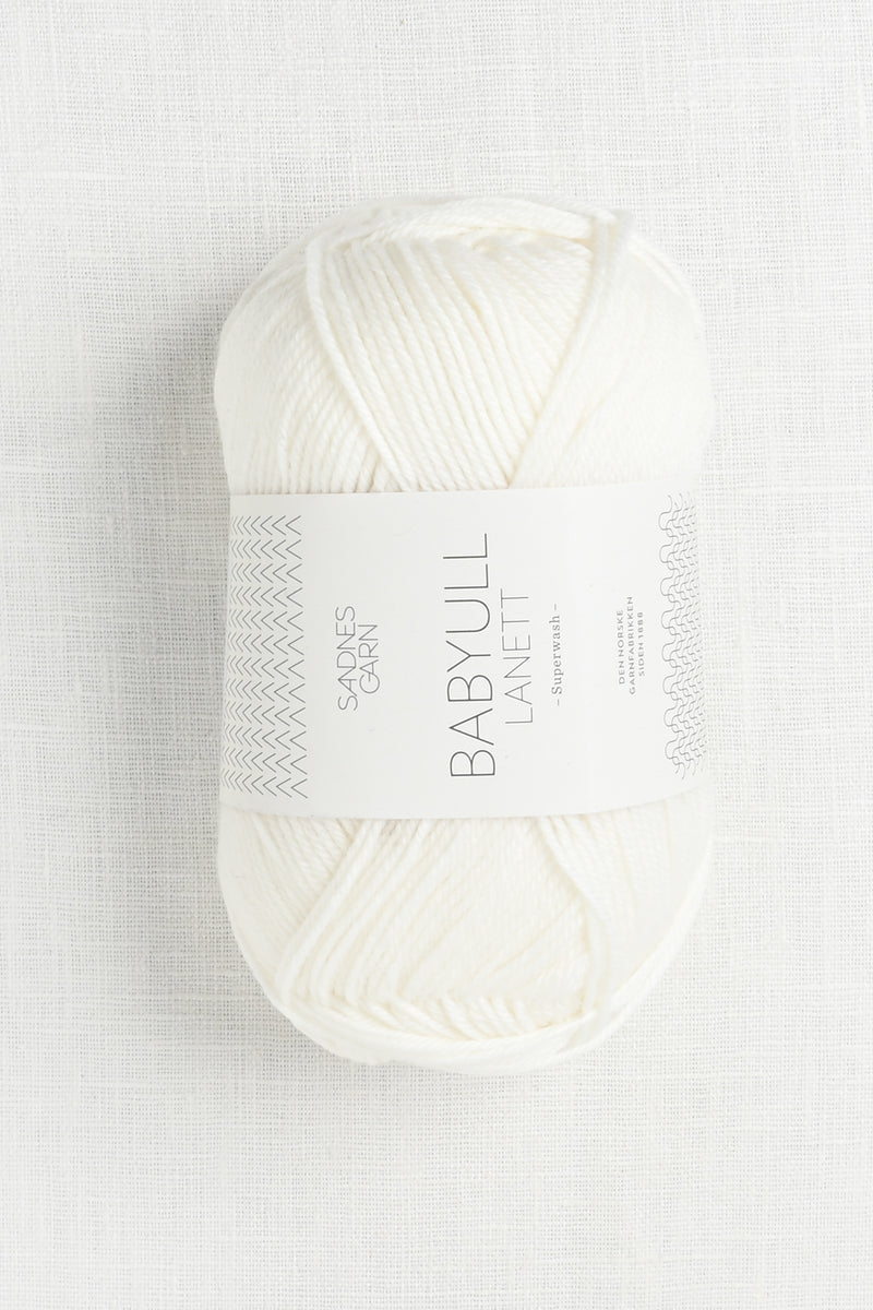 Sandnes Garn Babyull Lanett 1001 White