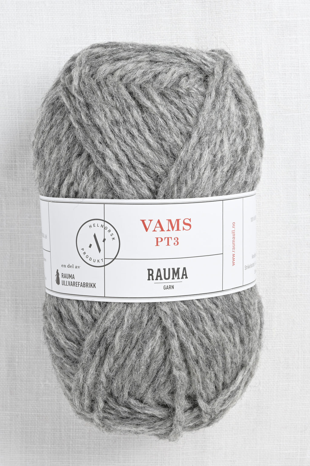 Rauma Vamsegarn 13 Gray Heather