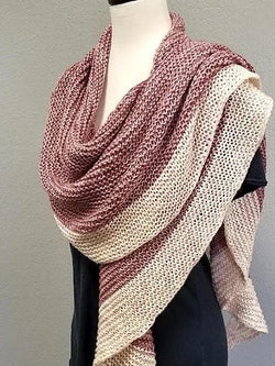 Plushy Crescent Shawl by Baah Yarn