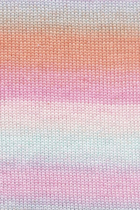 Lang Yarns Silk Color 1 Pink Mint Orange swatch