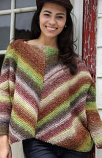 Y-957 Silk Garden Garter Stitch Sweater