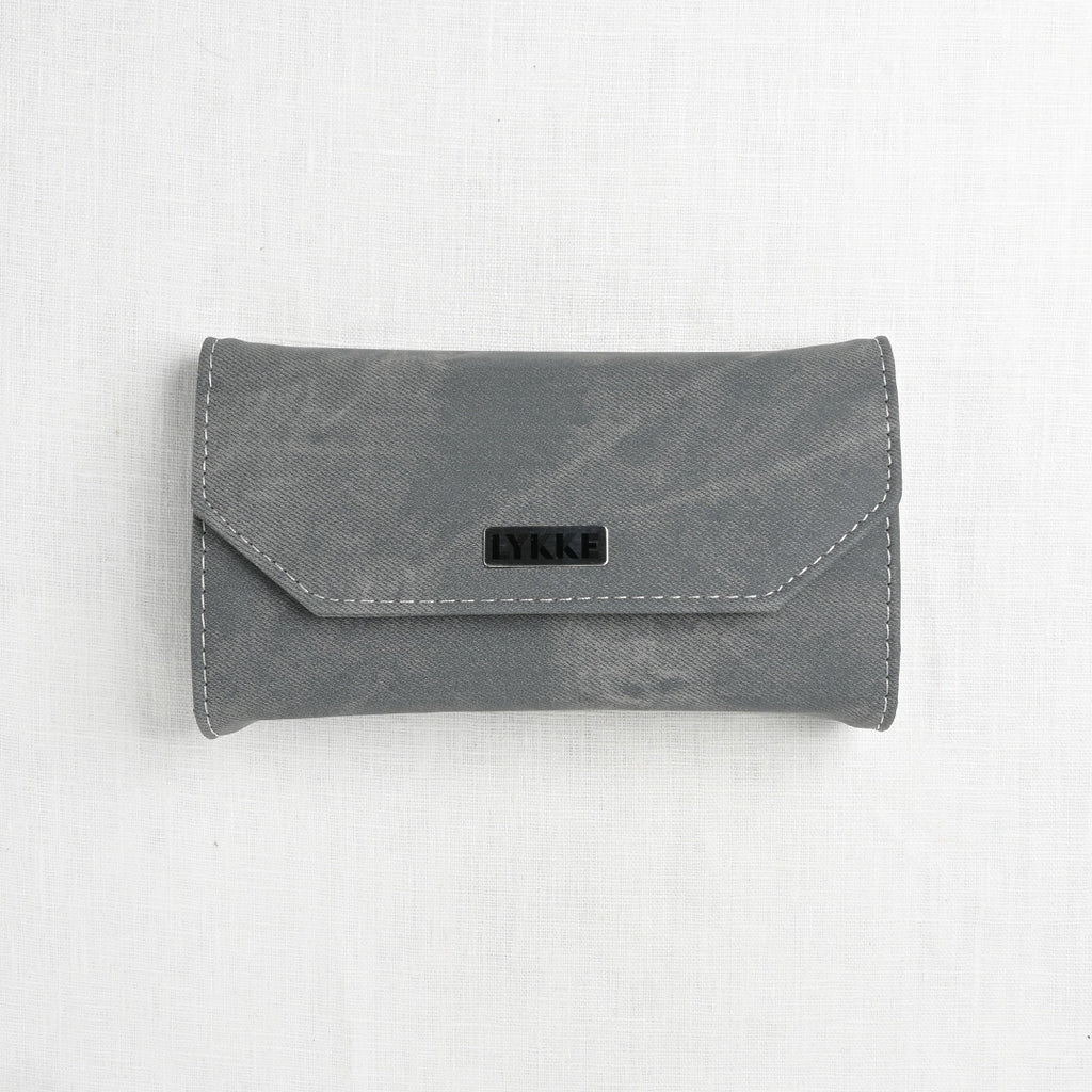 Lykke Driftwood Double Pointed Needles Set Large in Grey Denim Pouch