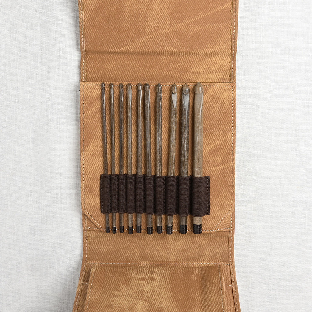 Lykke Umber Long Interchangeable Circular Needle Set, Umber Denim Case –  Wool and Company