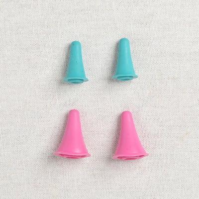  Triangular Crochet Needles Point Protectors Knitting Needles  Tips Silicone Knit Point Protectors Sewing Accessories