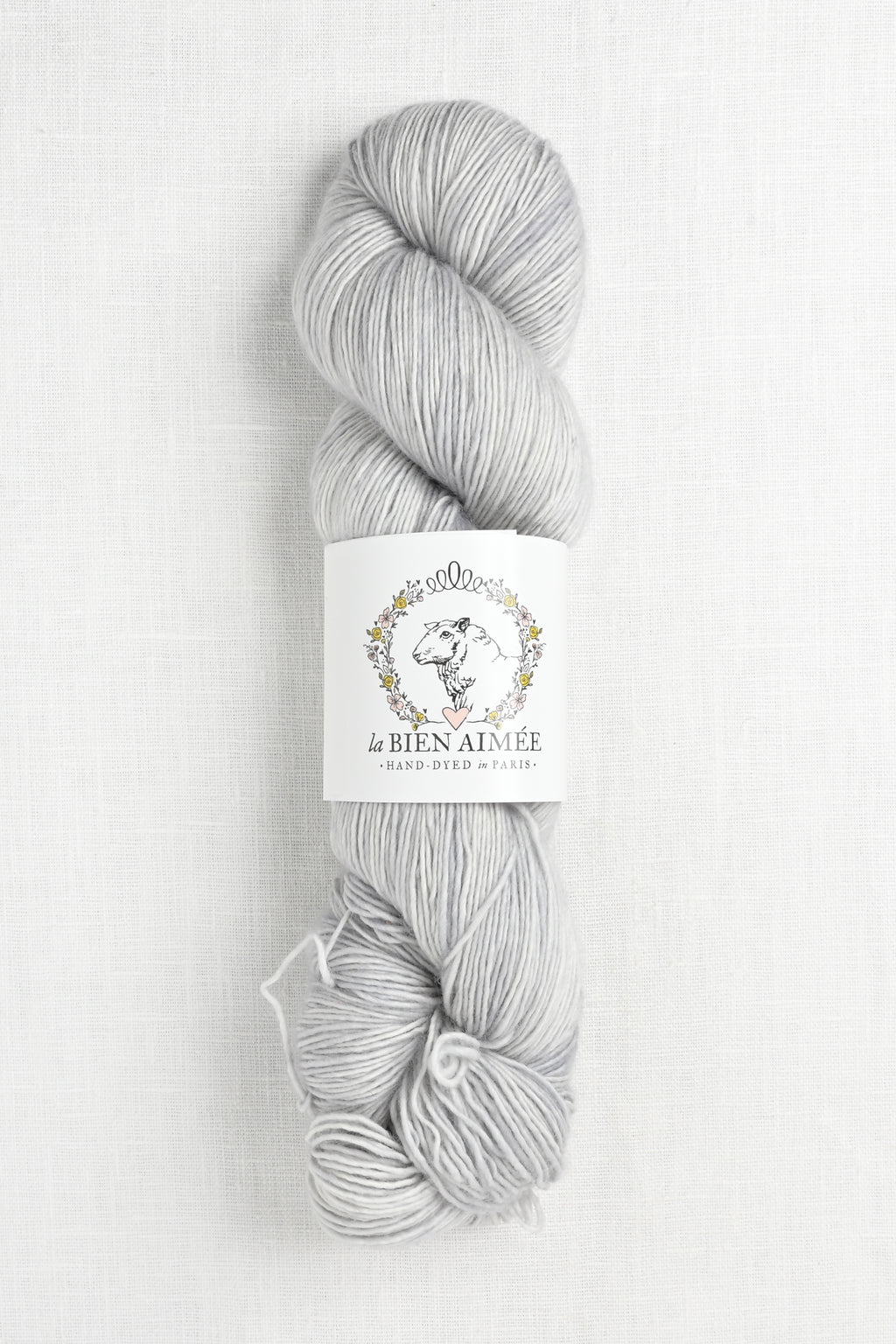 100% Wool Welcomme Paris La Pure Laine No. 4 DK Light Gray Yarn